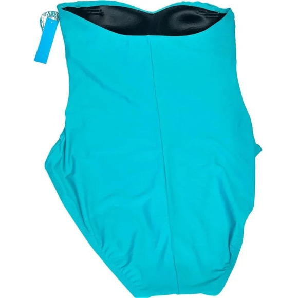 Into The Blue By AMEREX One Piece Strapless Swimsuit, Color Sea Dive - Picture 3 of 9